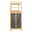 Rangement en bambou pour panier à linge-128582362
