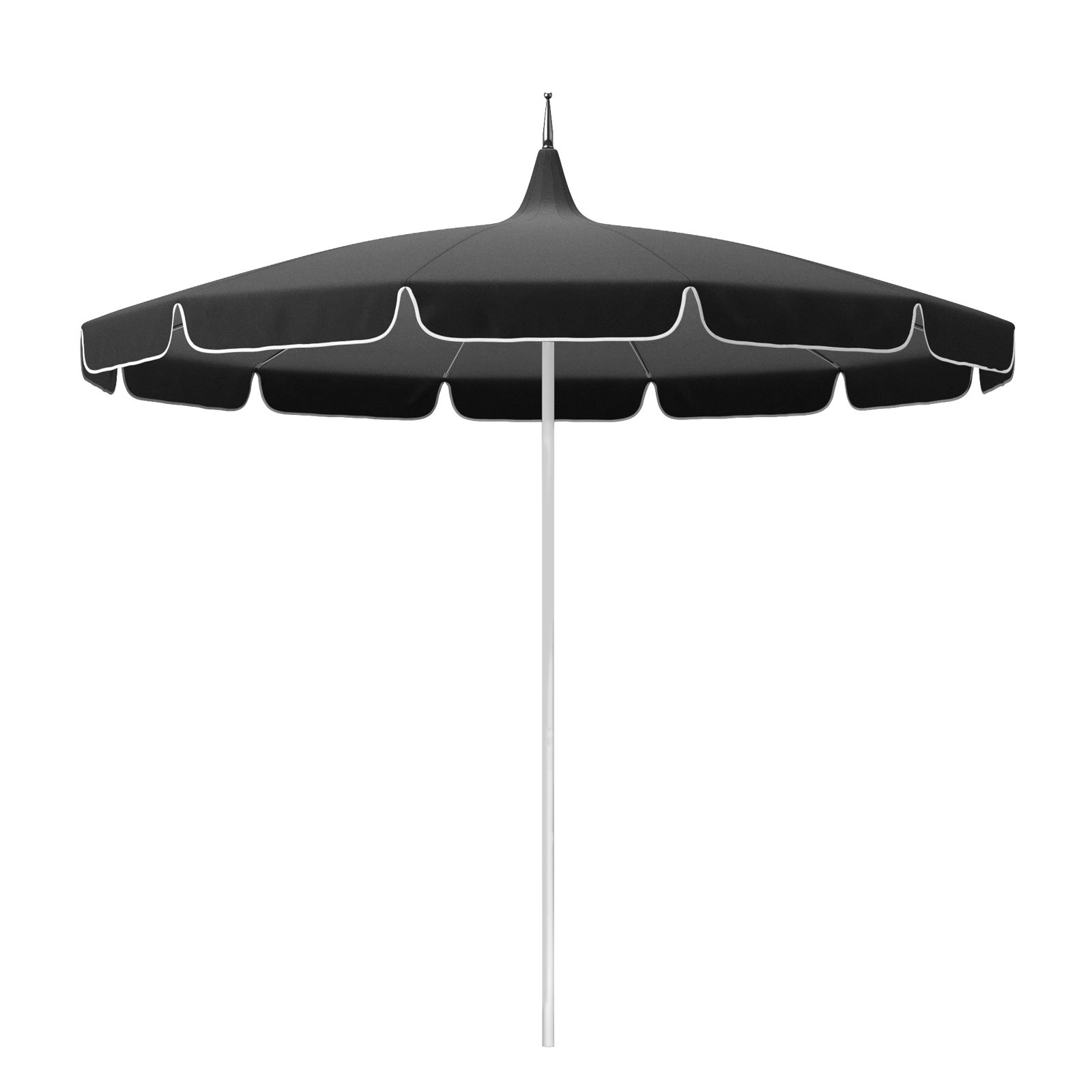 Nikolitsa 8.5' Sunbrella Pagoda Umbrella, Black Sunbrella®
