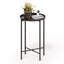 Table d'appoint de patio ronde en métal-290654388