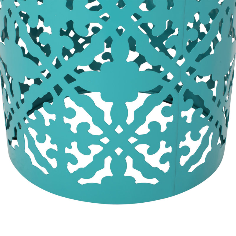 Castana Side Table (Only Include Table), Teal