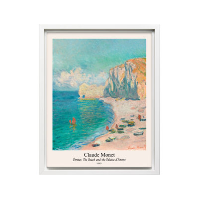 Claude Monet - Plage et Falaise d'Amont