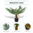 23.62'' Faux Palm Tree in Cement Pot