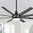 Jamii-Leigh 65/72/84 inch Large Indoor/Covered Outdoor Modern Ceiling Fan with Led Lights and Remote, 6-Speed, Reversible Quiet DC Motor, Timer, 8-ABS-Blade-548189011-548189007-539539265