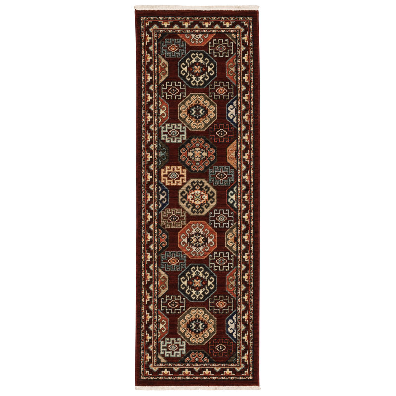 Oaklynn Performance Oriental Indoor Rug, Runner 2' x 6'