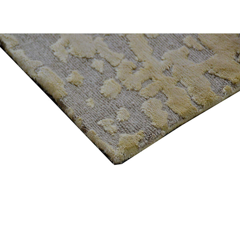 Handmade Linen and Silk Area Rug, Rectangle 8' x 10'