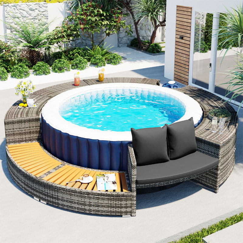 Acropolis Hot Tropical Tub Surround with Seat