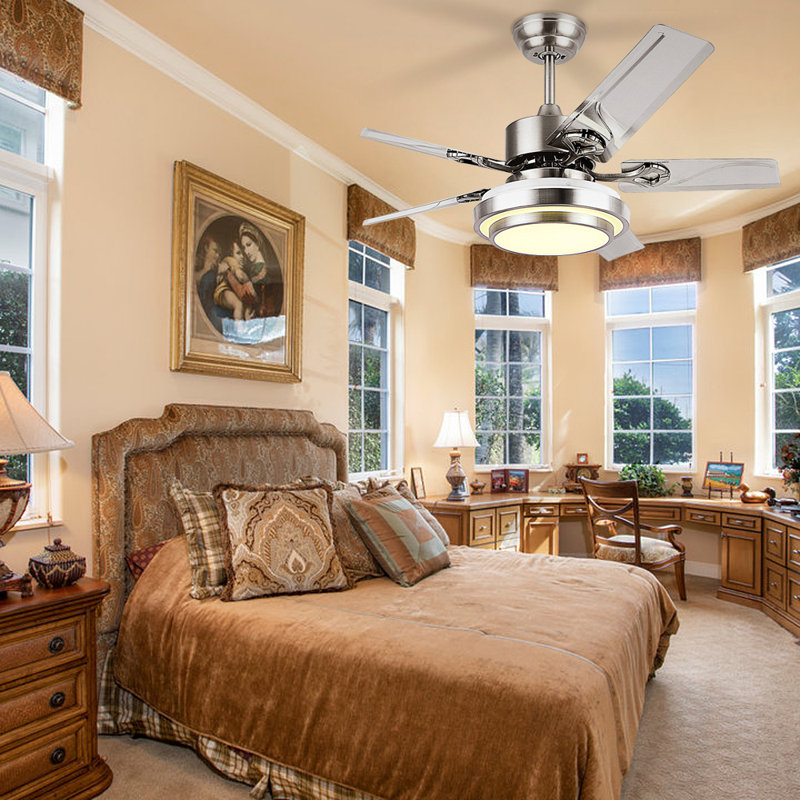 Deyonne 42'' Ceiling Fan with LED Lights, 42"