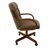 Camile Swivel & Tilt Caster Dining Arm Chair-1136223357