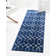 Glam Navy Blue Silver Area Rug