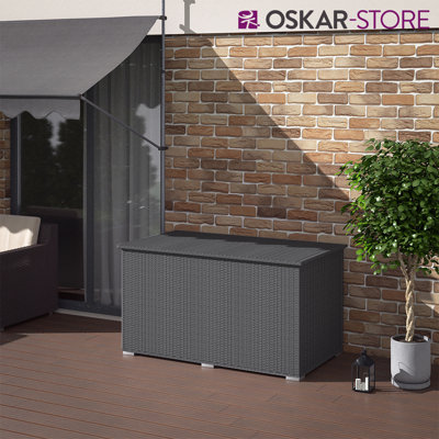 Oskar Kinderland 146cm W 950L Water Resistant Plastic Deck Box