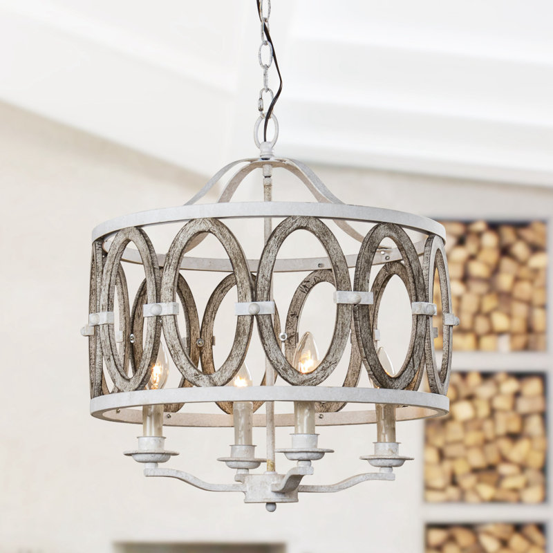 Stephenson 4 - Light Dimmable Lantern Chandelier