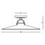Rico Espinet Arial 1 - Light 16'' Simple Cone Semi Flush Mount-43127836