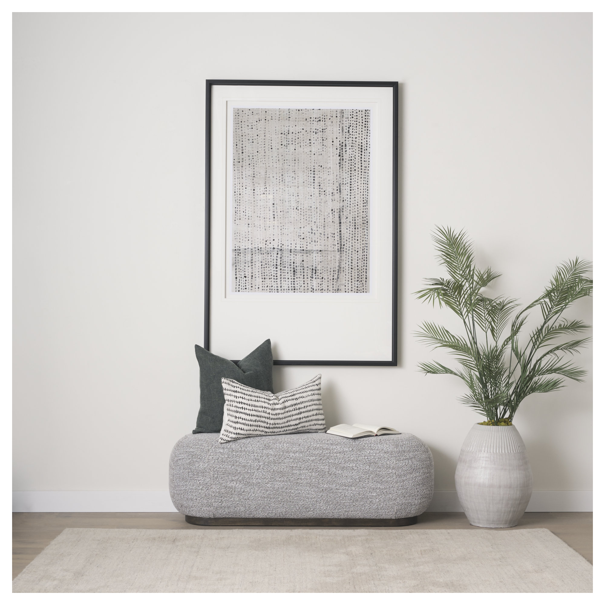 Philbrick Bench, Dark Brown, Gray