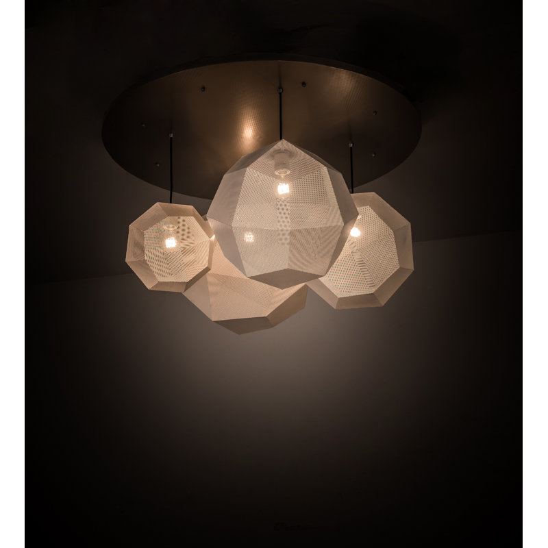 Luminaire suspendu sphère 4 lumières Nidos