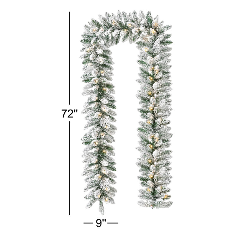 Guirlande de Noël 6 pi avec 35 lumières chaudes et minuterie Soperton