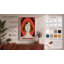 Portrait in Red and Gold Art Deco - Wrapped Canvas-1834231737-1834231728