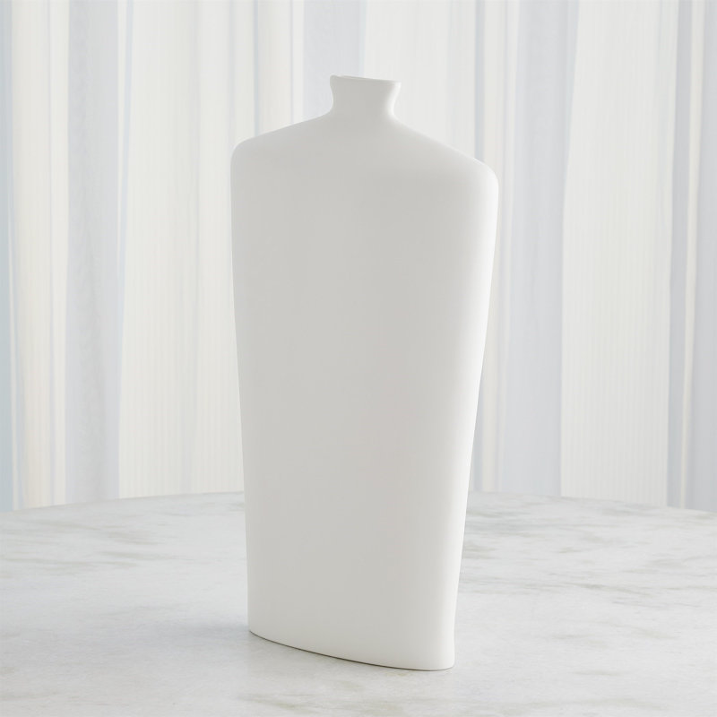 Terzo Handmade Ceramic Table Vase, 23" H x 12.5" W x 4.5" D