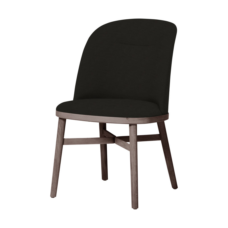 Chaise de salle à manger Bund de Neri & Nu, Chêne naturel, Nouveau gris anthracite Newcastle 1365