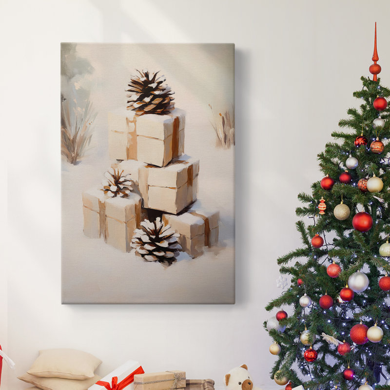 Art des Fêtes de Noël - Toile tendue avec châssis - Série 2-XC, H 36 po x l 24 po