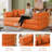 Lozena 78-Inch King-Size Convertible Sleeper Sofa Bed with No Assembly, Boneless Hybrid Mattress Couch Compression Sofa In a Box-214572744