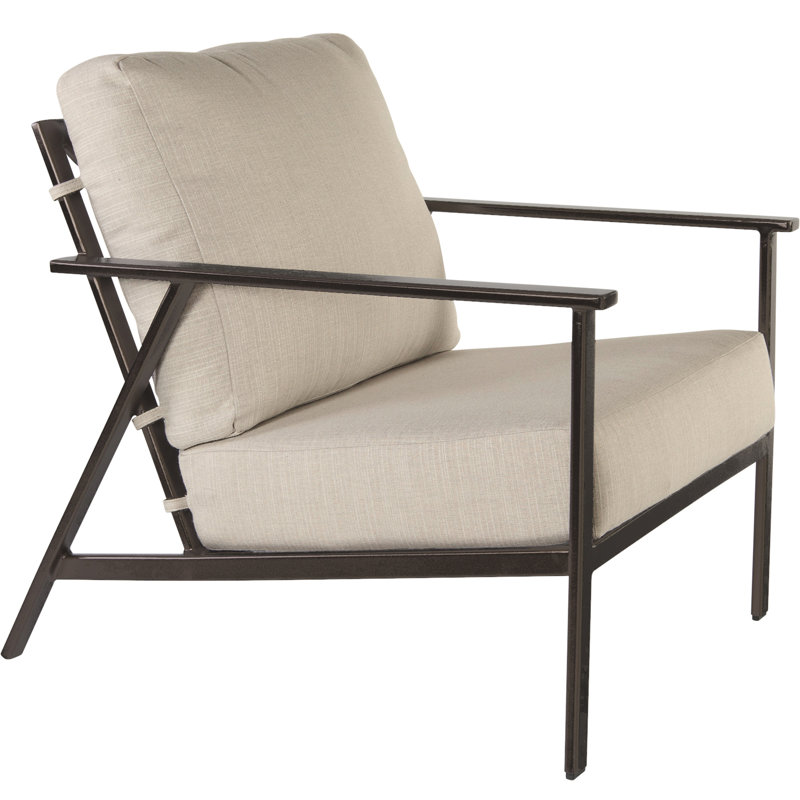 Marin Outdoor Armchair, Mainstreet Latte, Graphite