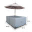 Housse pour ensemble de salle à manger rectangulaire extensible et robuste avec trou pour parasol-726580065-726580072