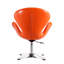Fauteuil ballon pivotant en cuir Raspberry Vegan-594621975