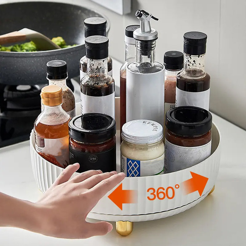 Karlsruhe Freestanding Spice Rack, Pearl White