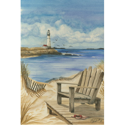 Lighthouse View I by Jay Throckmorton - Wrapped Canvas Art Prints