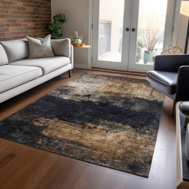 Tapis intérieur / extérieur gris Atalika , 5 pi x 7 pi 6 po
