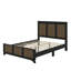 Grand lit plateforme campagnard avec bande en bois-1312263993