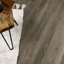 Plancher de vinyle rigide de luxe à noyau rigide imperméable 7,5 po x 48 po 6,5 mm 20 mil Parkland-128870577