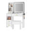 Coiffeuse 35 "avec miroir HD et 5 tiroirs-1506454842