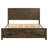 Lawrenceville Eastern King Storage Panel Bed with 2 Footboard Drawers, Rustic Golden Brown-387070971