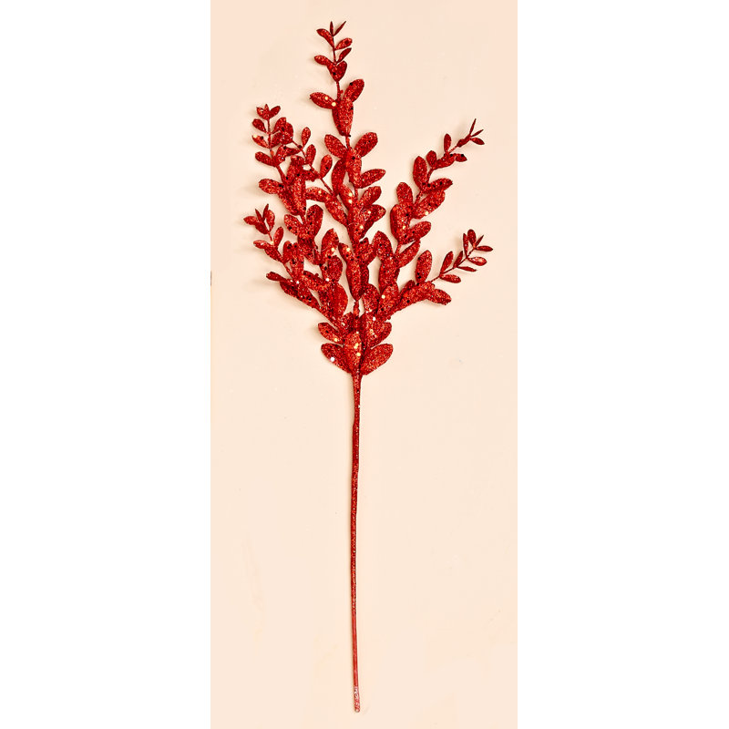 Jet de feuilles paillettes, Rouge
