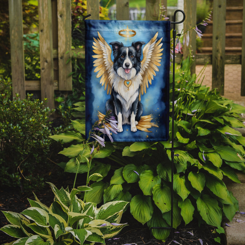 Drapeau Border Collie My Angel Garden