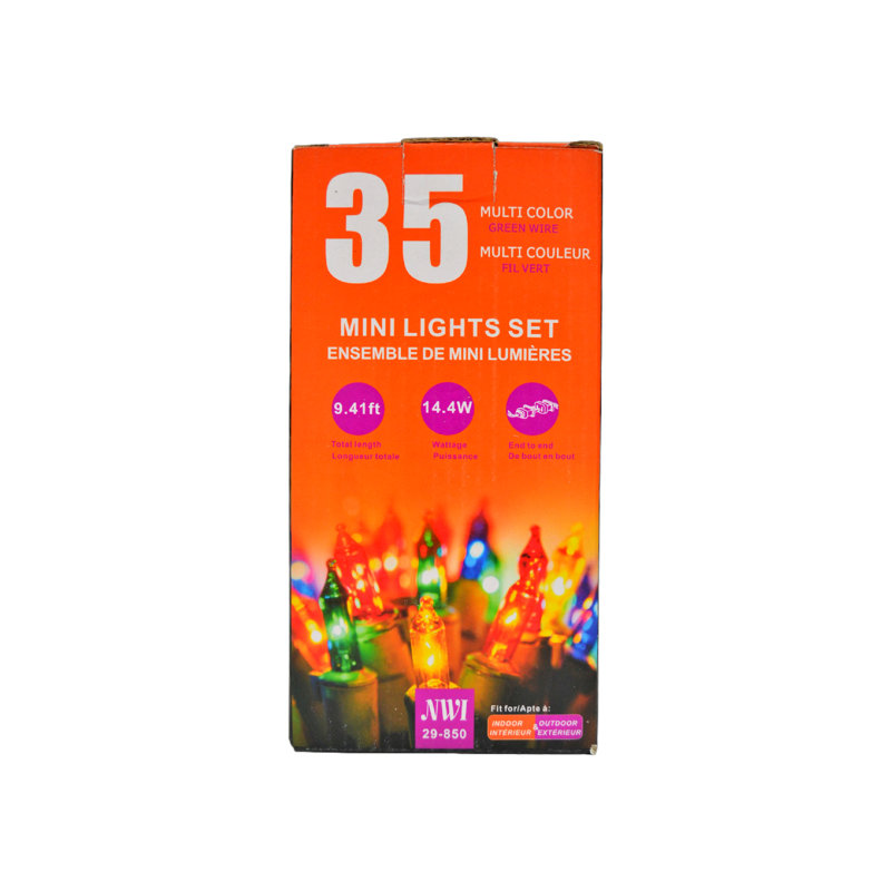 35 guirlandes de lumières, Multicolore