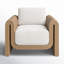 Chaise de patio avec coussins Edid-98148038