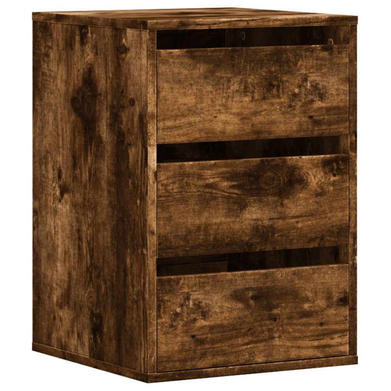 Asmarina Rectangle Accent Chest, Smoked Oak, 58cm H x 40cm W x 41cm D