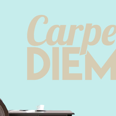 Décalcomanie murale indemnités journalières carpe diem Bartel