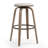 Set of 2 Beatus Beige Woven Fabric Bar Stool with Natural Wood Legs Set-1162713902-1162713896