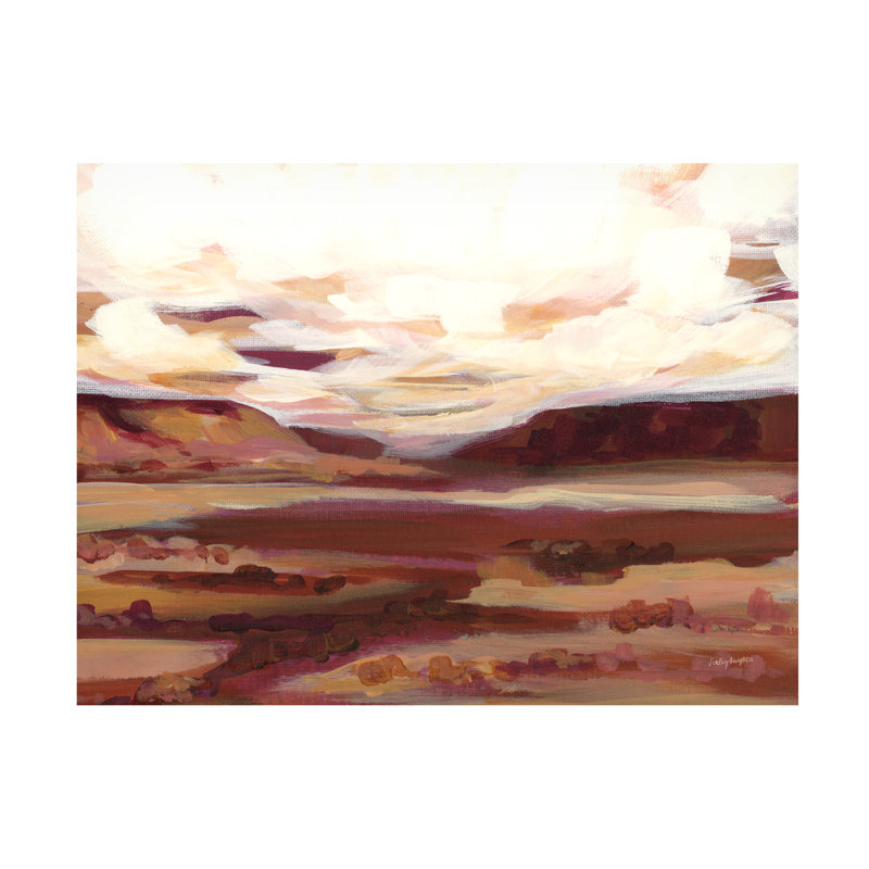 Art mural sur toile «bolle Haley Knighten Mauve Mesa II», H 35 po x l 47 po