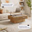 Table basse ronde avec rangement dissimulé-201368829-201369350