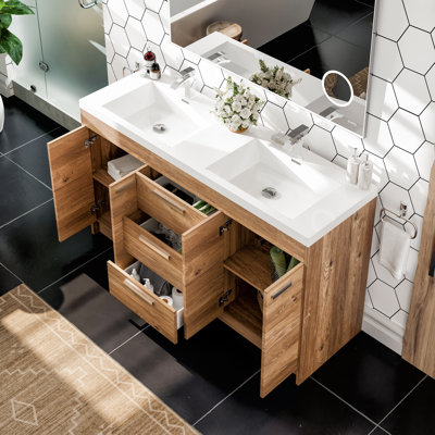 Wauconda 60" Double Bathroom Vanity Set