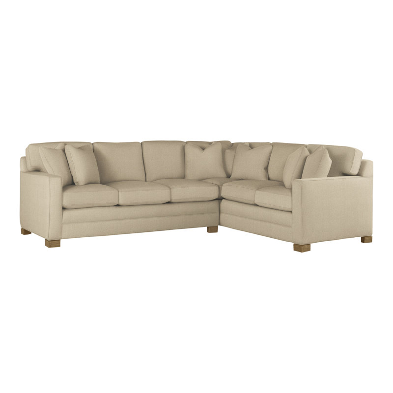 Hillcrest Upholstered L-Shaped Sectional Reversible, Nomad Sand, Hampton