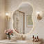 Miroir de salle de bain irrégulier à DEL anti-buée avec rétro-éclairage-1367263642