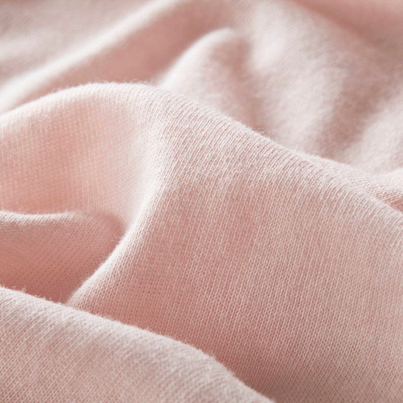 Ensemble de draps toutes saisons grand, Ensemble de draps pour grand lit avec 2 taies d'or, Rosé