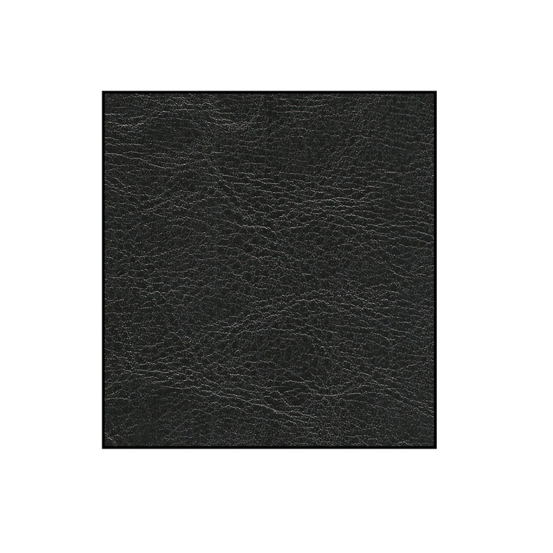 Chesterfield  Sofa 3 Seater Made of Vegan Leather with Solid Wood Legs, Black