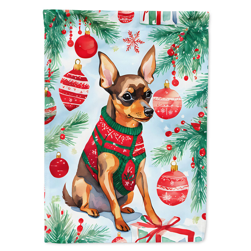 Drapeau de jardin en polyester à 2 faces, H 15,5 po x l 11,25 po