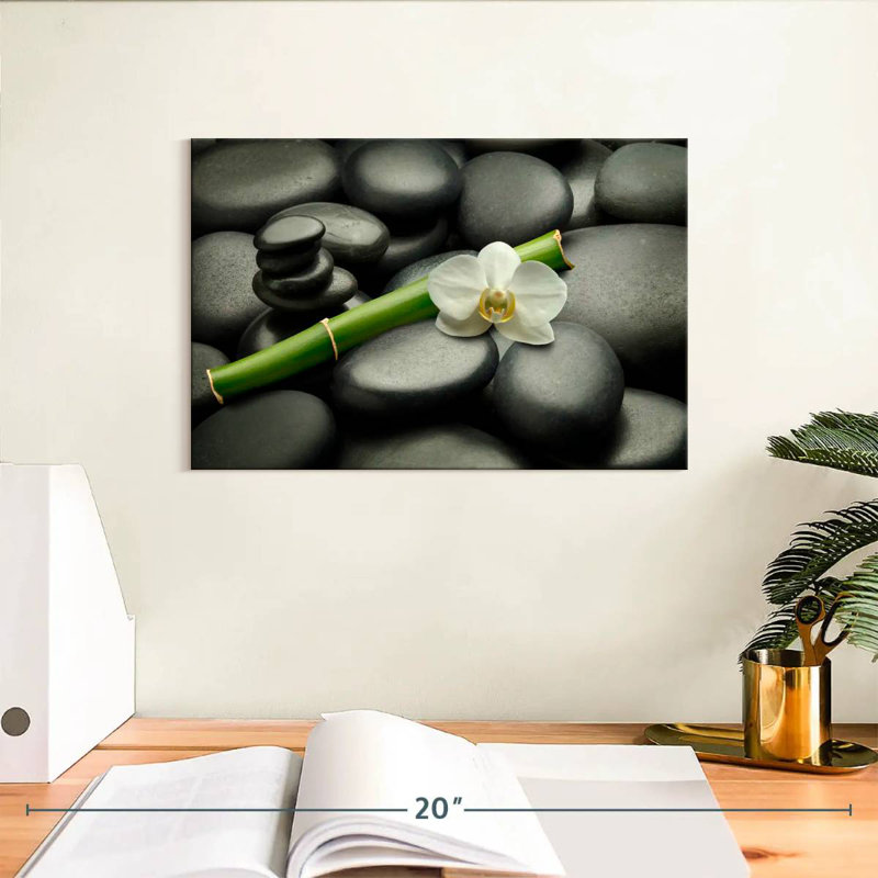 Motif floral de pierres zen Kerrick, H 8 po x l 12 po